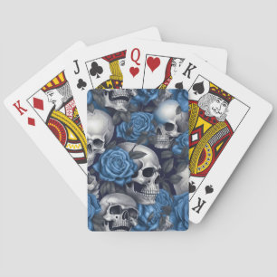 A Skull and Roses Series Design 12 Playing Cards
