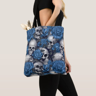A Skull and Roses Series Design 12 Tote Bag