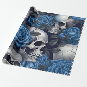 A Skull and Roses Series Design 12 Wrapping Paper