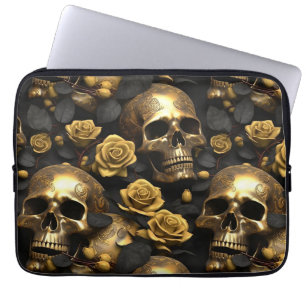 A Skull and Roses Series Design 8 Laptop Sleeve