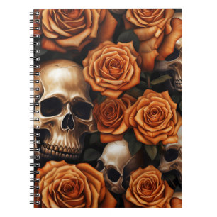 A Skull and Roses Series Design 9 Notebook
