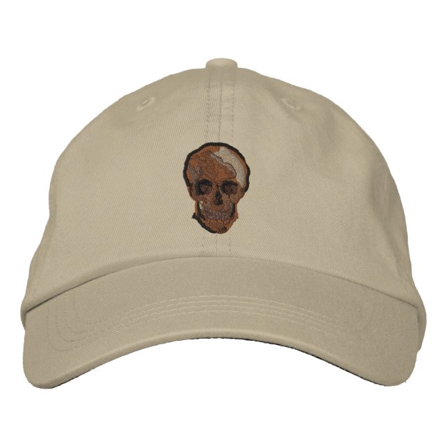 A Skull by Vincent van Gogh Embroidered Hat (Front)