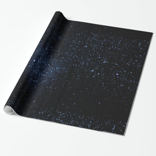 A Sky Full of Stars Wrapping Paper (Unrolled)