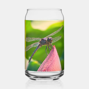 A Slaty Skimmer dragonfly Can Glass