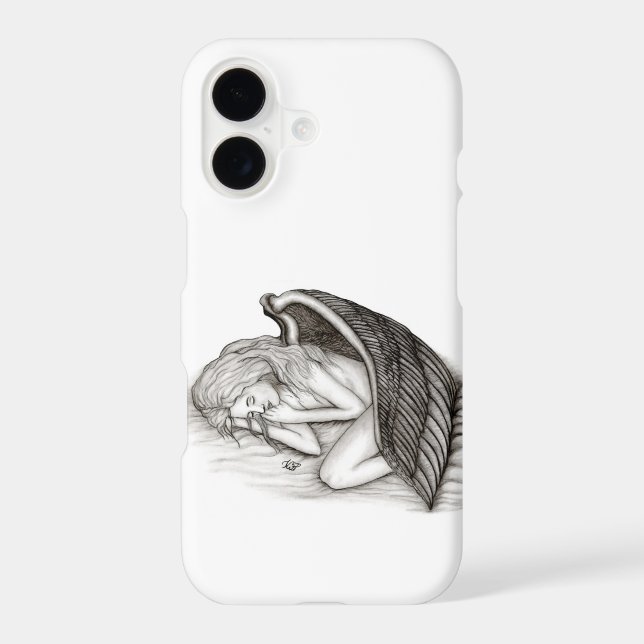 A sleeping Angel , black and white (Back)