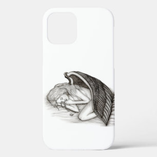 A sleeping Angel , black and white iPhone 12 Pro Case