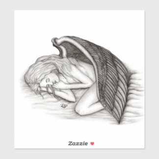 A sleeping Angel - Black and White Design