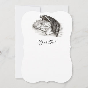 A sleeping Angel , Black and white Design