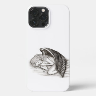 A sleeping Angel , black and white design iPhone 13 Pro Max Case