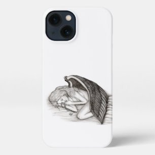 A sleeping Angel , black and white design iPhone 13 Case