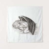 A sleeping Angel , Black and White Design