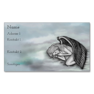 A sleeping Angel Business Cards