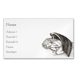A sleeping Angel Business Cards
