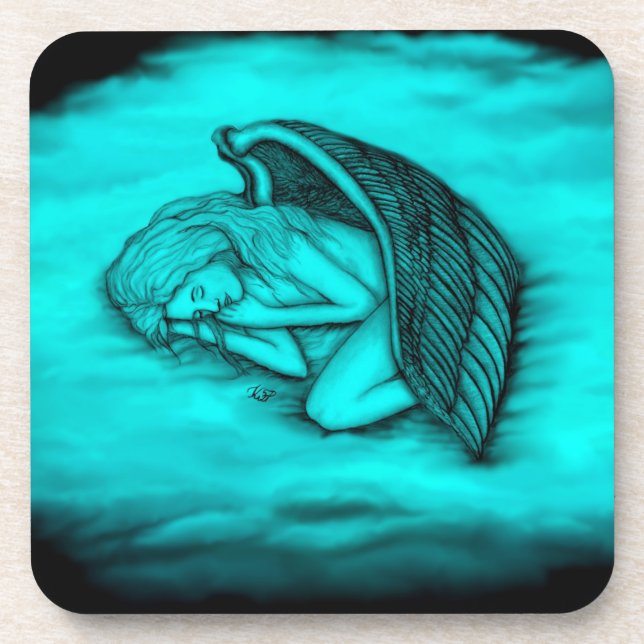 A sleeping Angel Coaster (Front)
