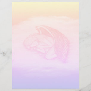 A sleeping Angel Custom Letterhead