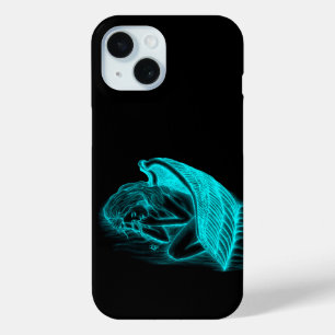 A sleeping Angel in black and green Design iPhone 15 Case