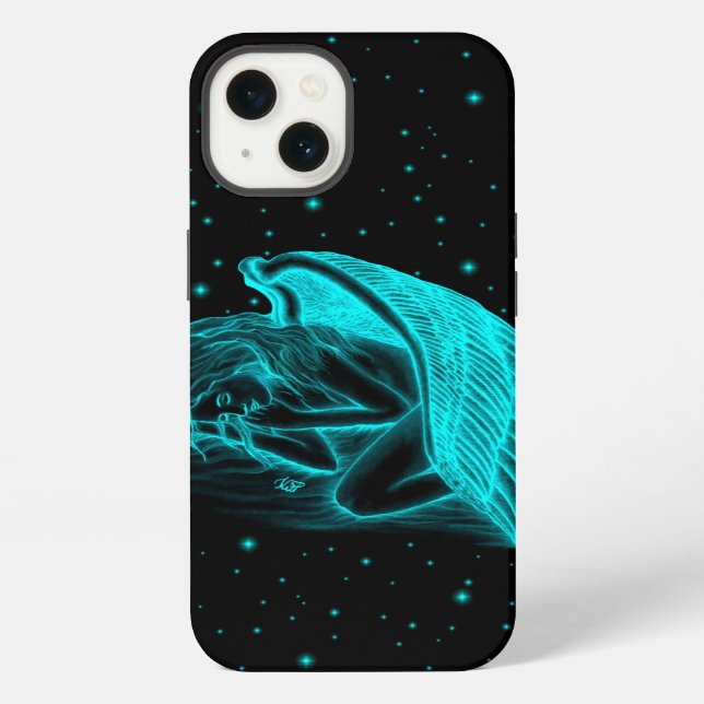 A sleeping Angel iPhone Case (Back)