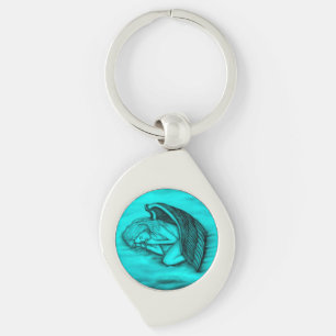 A sleeping Angel Key Ring