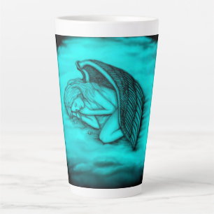 A sleeping Angel Latte Mug