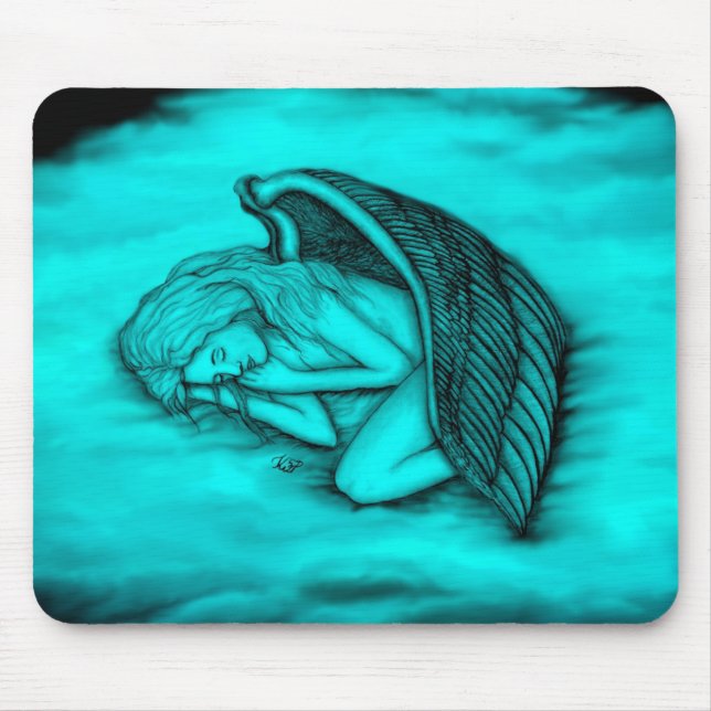 A sleeping Angel Mouse Pad (Front)