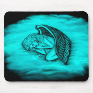 A sleeping Angel Mouse Pad