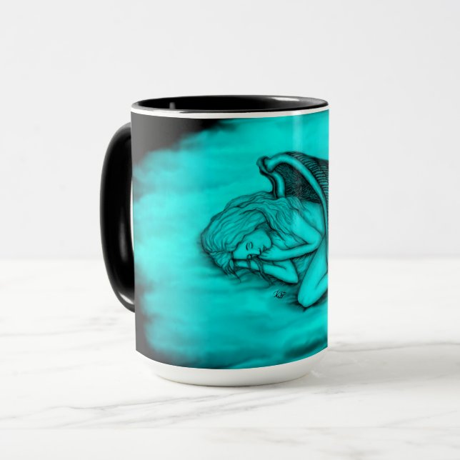 A sleeping Angel Mug (Front Left)