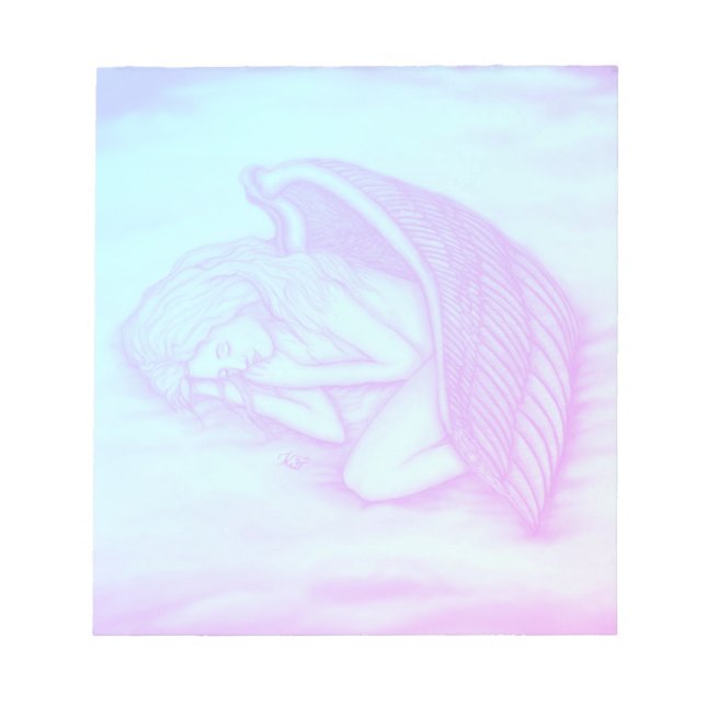A sleeping Angel Notepad (Front)