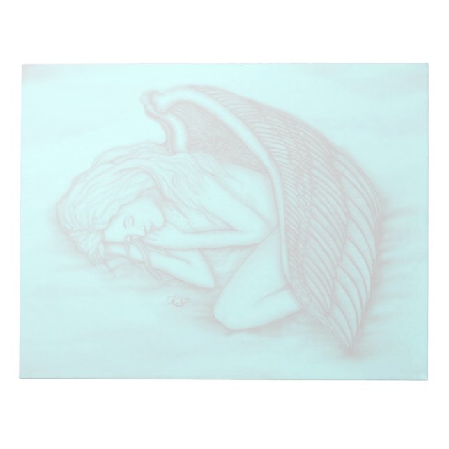 A sleeping Angel Notepad (Front)