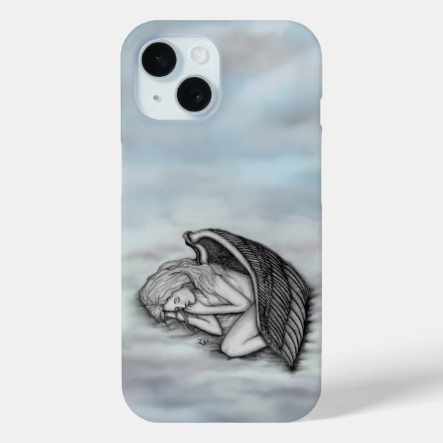 A sleeping Angel on the heavens clouds Case-Mate iPhone Case (Back)