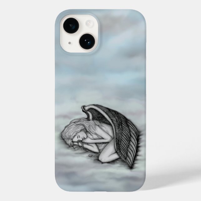 A sleeping Angel on the heavens clouds Case-Mate iPhone Case (Back)