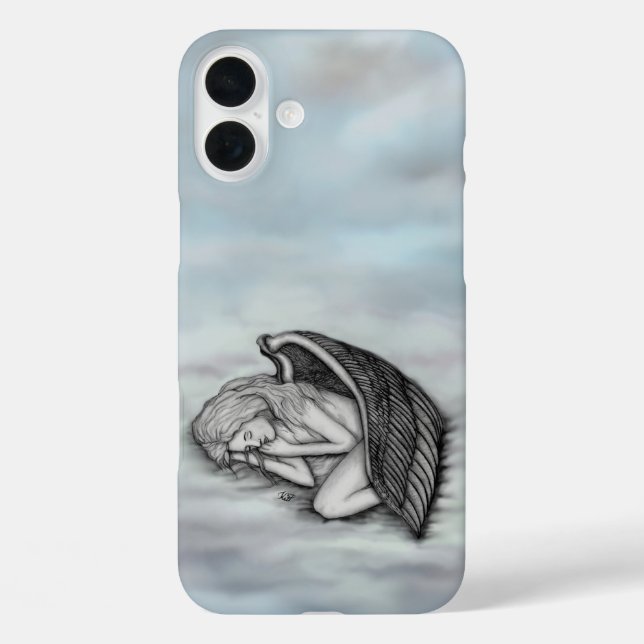 A sleeping Angel on the heavens clouds Case-Mate iPhone Case (Back)