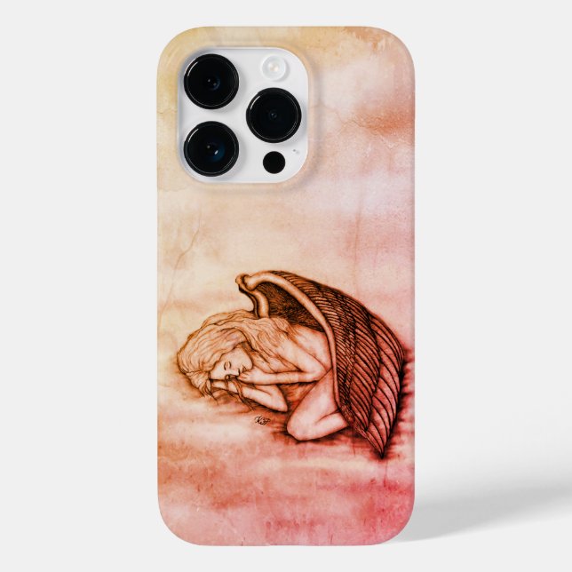 A sleeping Angel on the heavens clouds Case-Mate iPhone Case (Back)