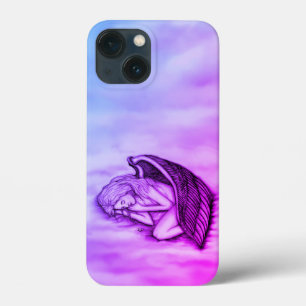 A sleeping Angel on the heavens clouds iPhone 13 Mini Case