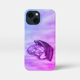 A sleeping Angel on the heavens clouds iPhone 13 Mini Case