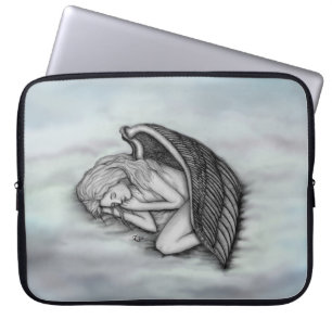 A sleeping Angel on the heavens clouds Laptop Sleeve
