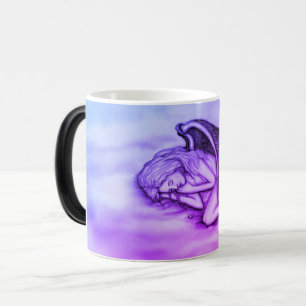 A sleeping Angel on the heavens clouds Magic Mug