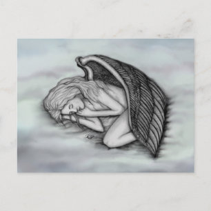A sleeping Angel on the heavens clouds Postcard