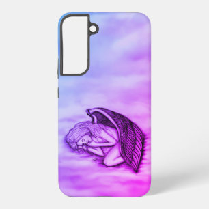 A sleeping Angel on the heavens clouds Samsung Galaxy Case