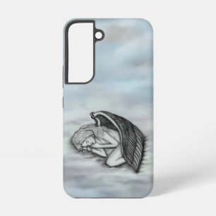 A sleeping Angel on the heavens clouds Samsung Galaxy Case