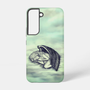 A sleeping Angel on the heavens clouds Samsung Galaxy Case