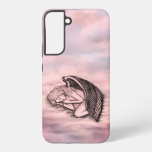 A sleeping Angel on the heavens clouds Samsung Galaxy Case