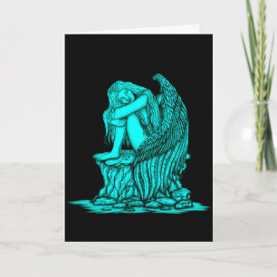 A sleeping Angel on the Stone Card