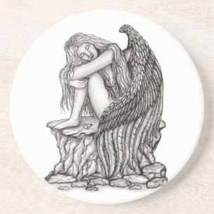 A sleeping Angel on the Stone Coaster
