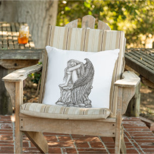 A sleeping Angel on the Stone Cushion