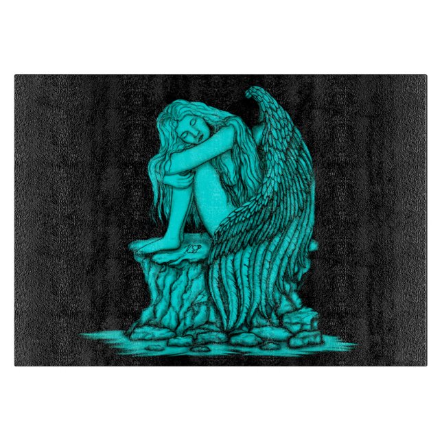 A sleeping Angel on the Stone Cutting Board (Front)