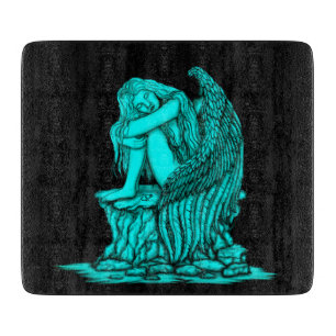 A sleeping Angel on the Stone Cutting Board