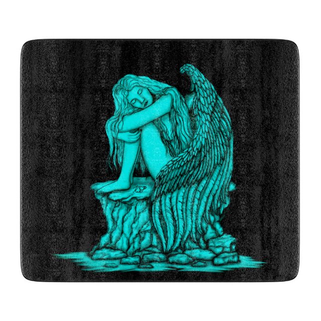 A sleeping Angel on the Stone Cutting Board (Front)
