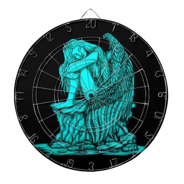 A sleeping Angel on the Stone Dartboard (Front)