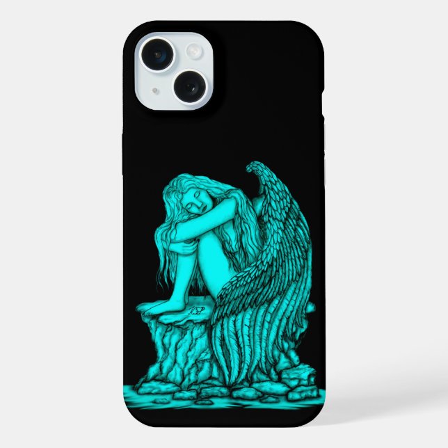 A sleeping Angel on the Stone iPhone Case (Back)