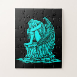 A sleeping Angel on the Stone Jigsaw Puzzle